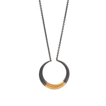 CFJ Fusion Fusion Quill Circle Pendant Necklace