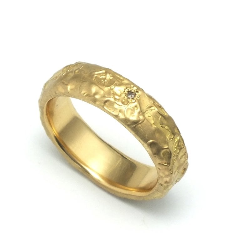TAP Gold and Cognac Diamond Band