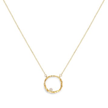 Dana Bronfman Infinity Open Circle Silhouette Necklace