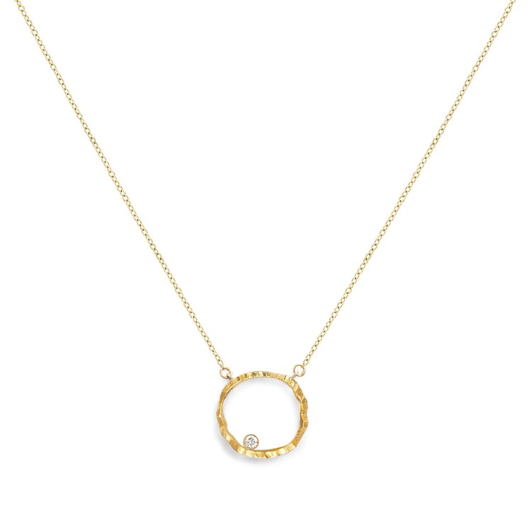 Dana Bronfman Infinity Open Circle Silhouette Necklace