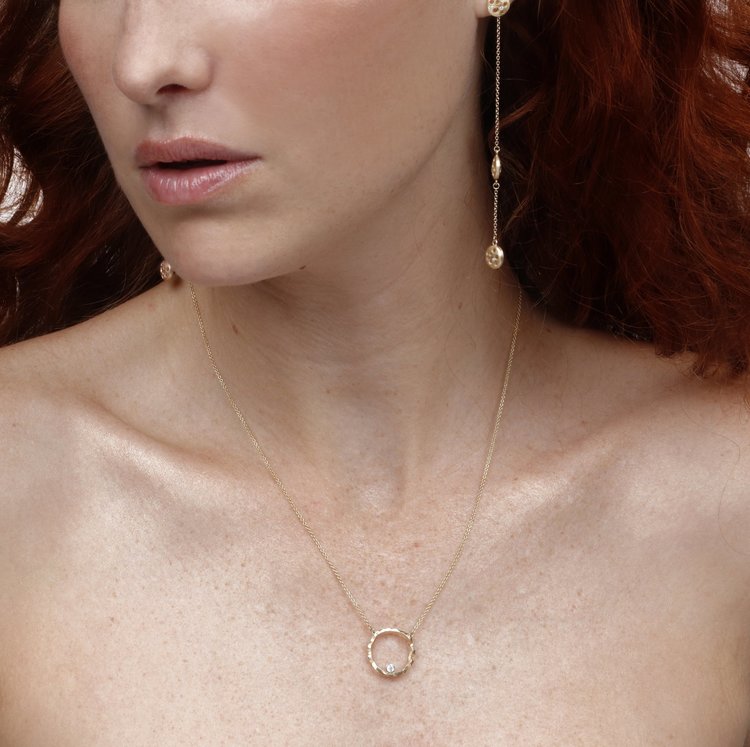 Dana Bronfman Infinity Open Circle Silhouette Necklace