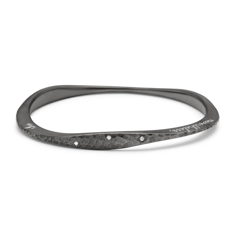 Dana Bronfman Dark Night Engraved Tri Bangle
