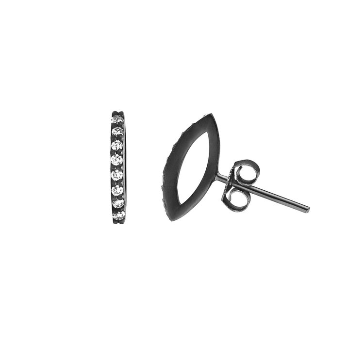 Dana Bronfman 3D Oculus Marquise Stud Earrings