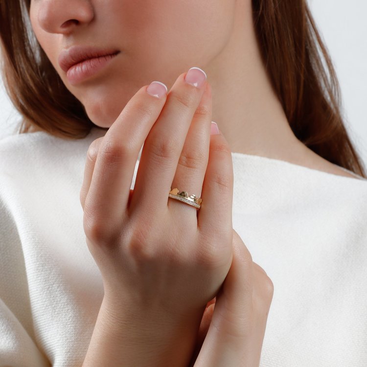 Dana Bronfman Yellow Gold Agra Diamond Eternity Band