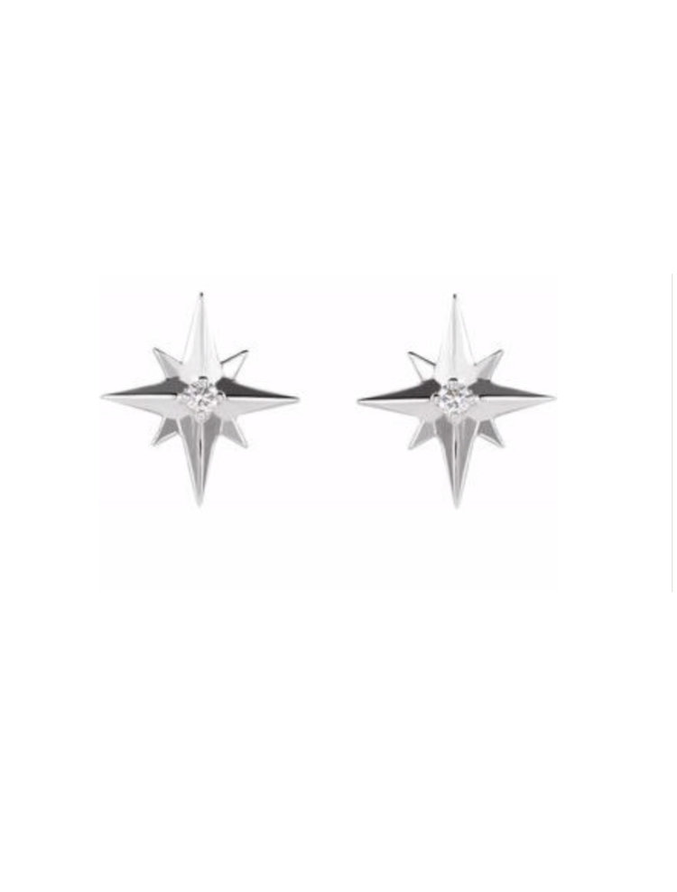 Elements by E79 Diamond Star Single Earring