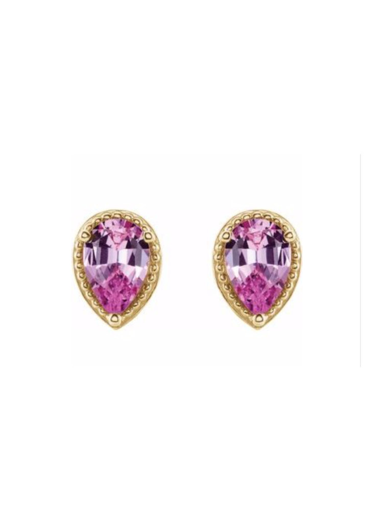 Elements by E79 Single Pink Sapphire Stud