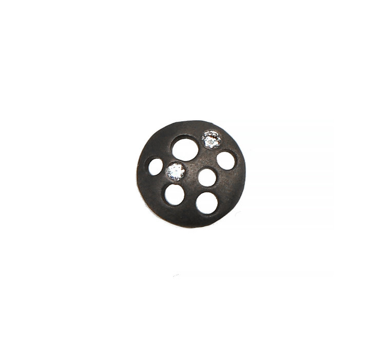Dana Bronfman Blackened Coin Single Stud Earring