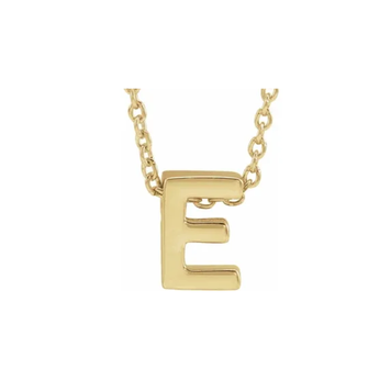 Elements by E79 Initial E Pendant Slide Necklace