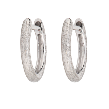 Jude Frances Delicate Provence White Gold Huggie Pair