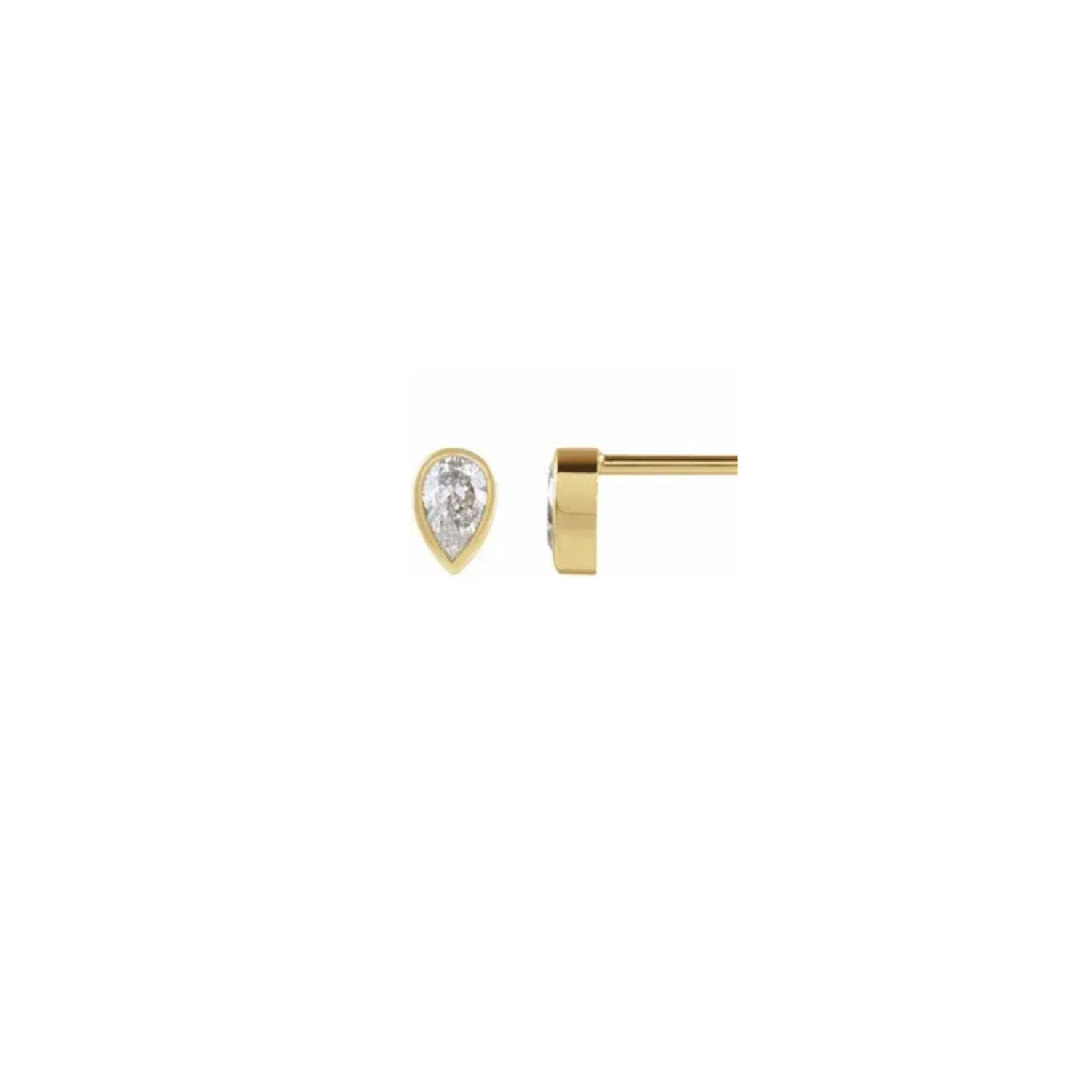 E79 Private Label Diamond Pear Stud Earrings