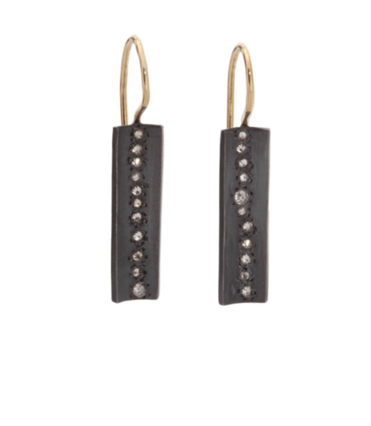TAP Rectangle Diamond Earrings