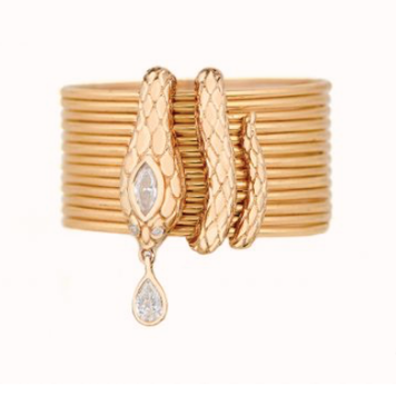 Celine d'Aoust Multi Band Cobra Diamond Ring