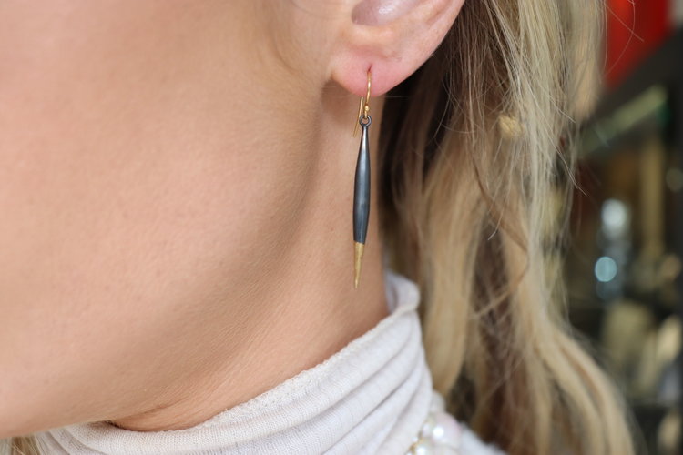CFJ Fusion Fusion Long Quill Earrings