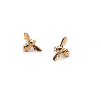 CFJ Bees Gold Tiny Bee Studs