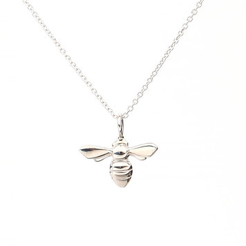 CFJ Bees Tiny Bee Pendant  Silver