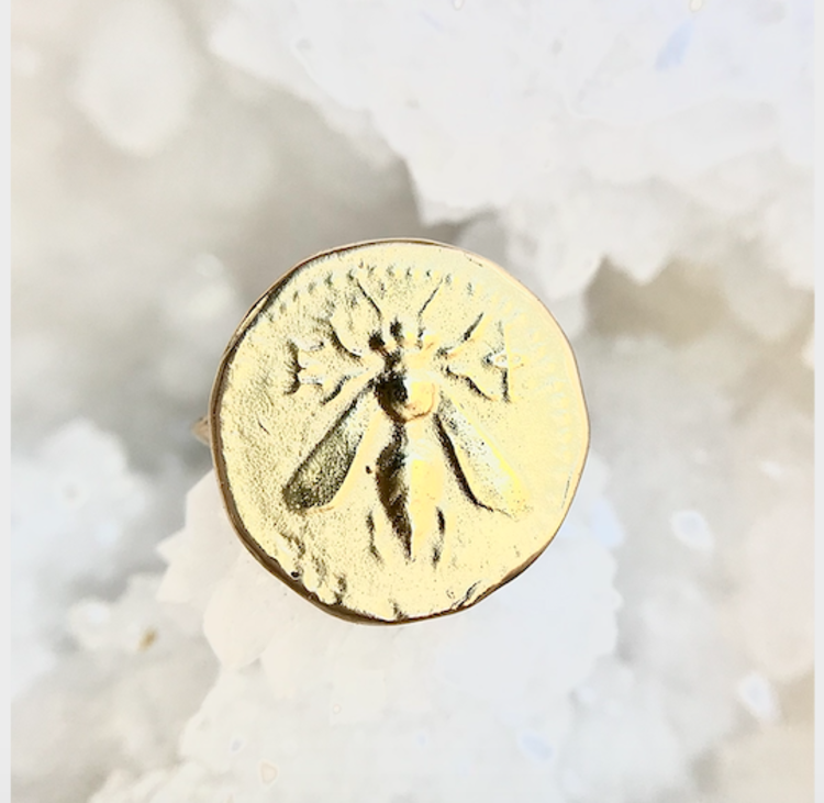 Robin Haley Gold Bee Artifact Ring