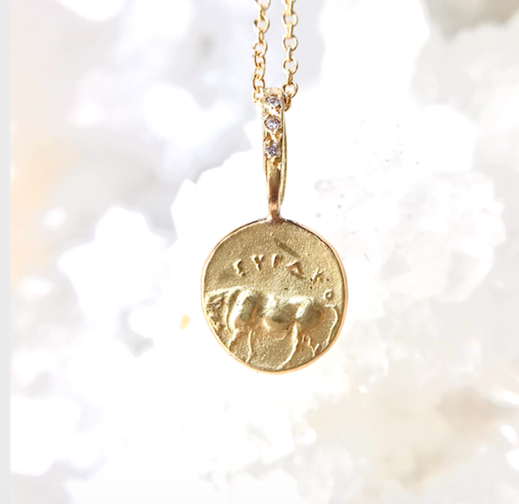 Robin Haley Taurus/Bull Artifact Necklace