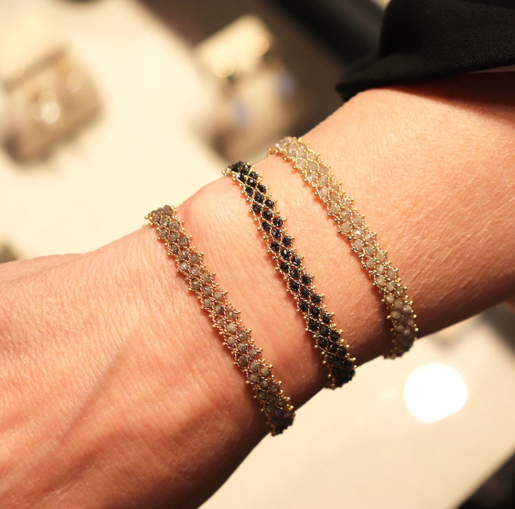 Amali Woven Black Diamond Bracelet