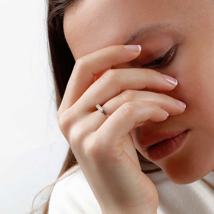 Dana Bronfman Oculus Rose Gold Bar Stack Ring
