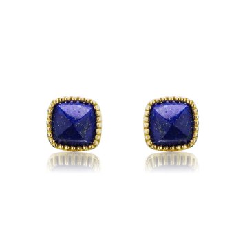 Dana Bronfman Lapis Sugarloaf Stud Earrings
