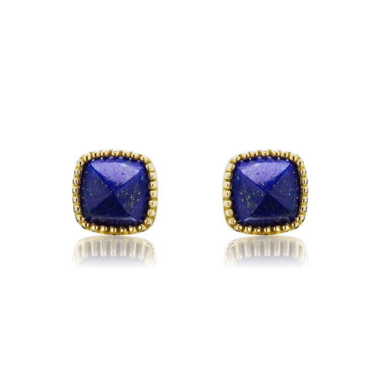 Dana Bronfman Lapis Sugarloaf Stud Earrings