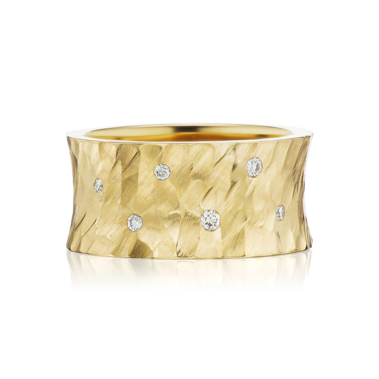 Dana Bronfman Constellation Convex Hammered Ring