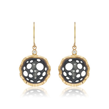 Dana Bronfman Open Lily Drop Earrings