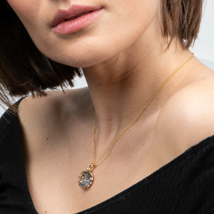 Dana Bronfman Open Lily Necklace