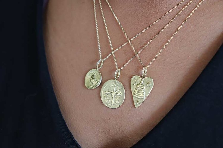 Robin Haley Crab/Cancer Artifact Necklace