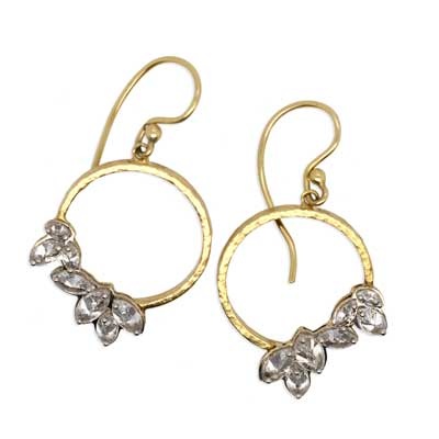 TAP Marquise Diamond Circular Earrings