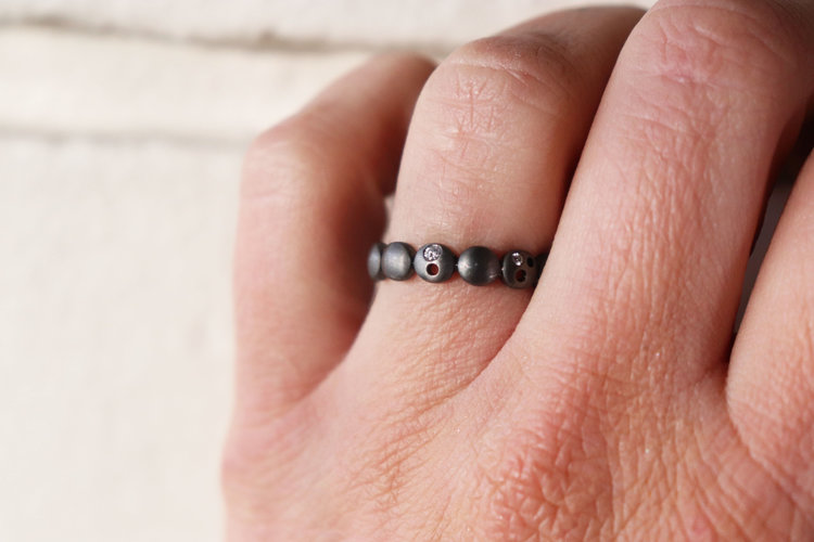 Dana Bronfman Sun, Moon and Stars Rhodium Oculus Coin Band