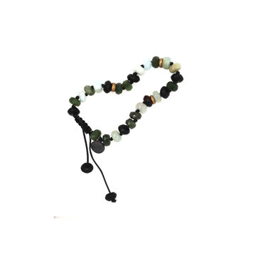 Joseph Brooks Beryl, Jade, and Black Onyx Bracelet