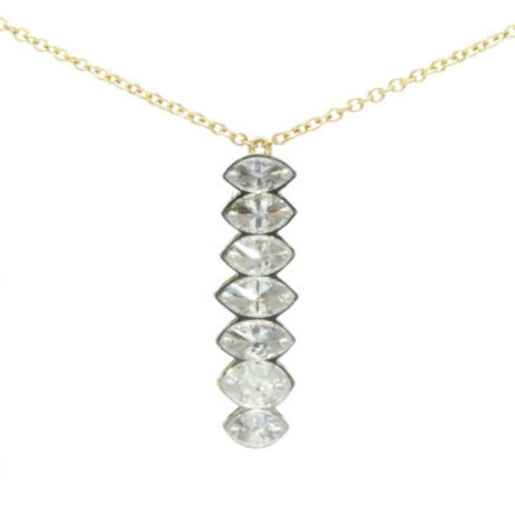 TAP Inverted Marquise Diamond Pendant Necklace