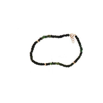 Elements by E79 Tsavorite Garnet and Gold Bracelet