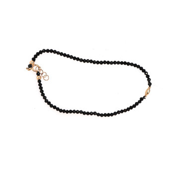 Elements by E79 Black Spinel and Gold Bracelet