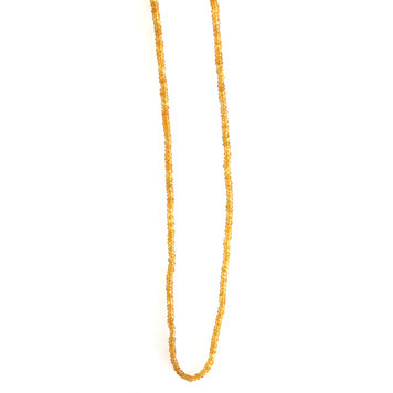 Elements by E79 Yellow Songea Sapphire Beaded Necklace