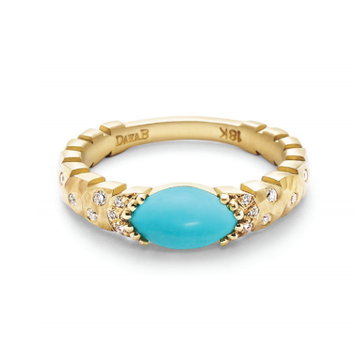 Dana Bronfman East-West Marquise Turquoise Agra Ring