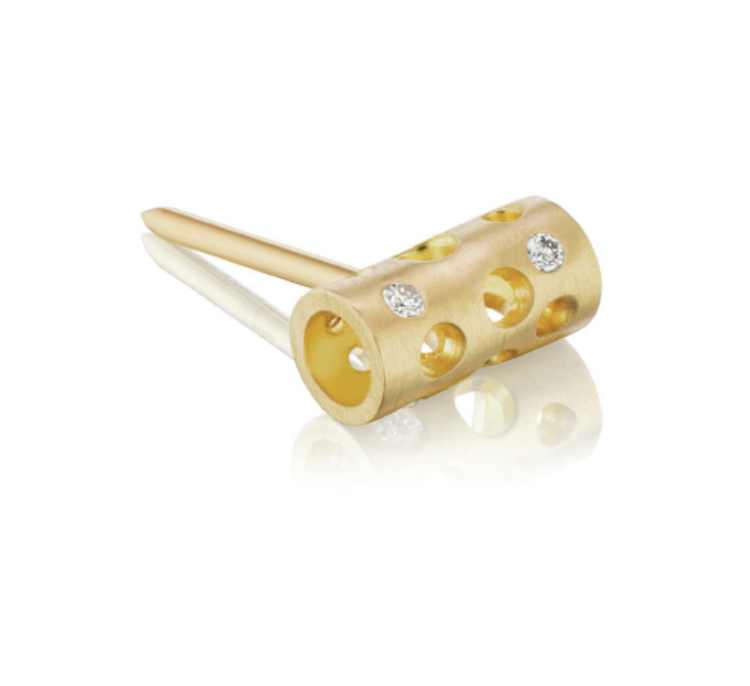 Dana Bronfman Mini Holly Tube Stud Earrings