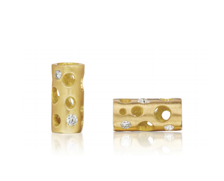 Dana Bronfman Mini Holly Tube Stud Earrings