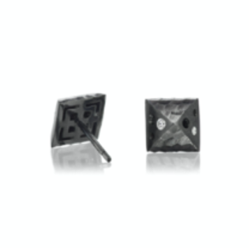 Dana Bronfman Oculus and Hammered Pyramid Studs (Large)