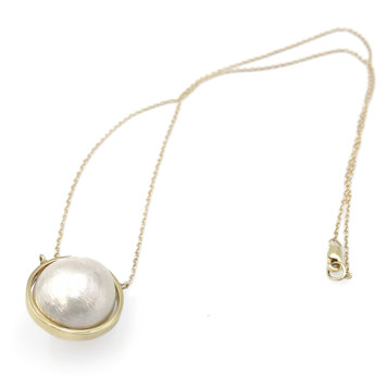 Leslie Paige Single Bezel Set Pearl Necklace