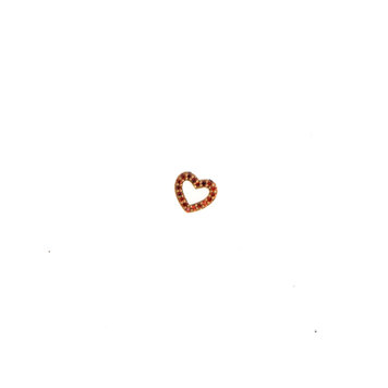 Loquet 18k Garnet Open Heart