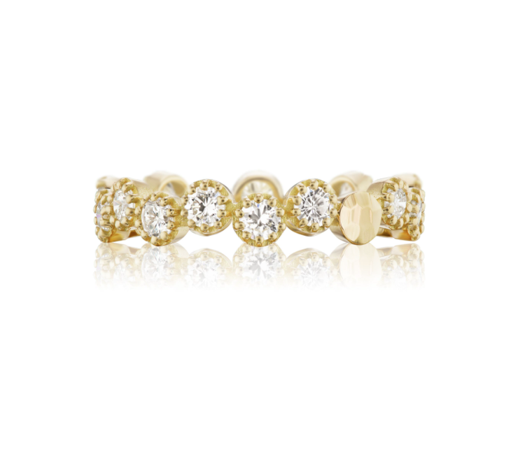 Dana Bronfman Yellow Gold Diamond Bubble Eternity Band
