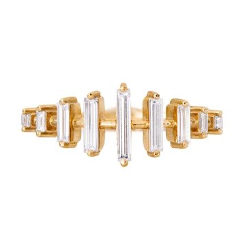 Artemer Spaced Needle Baguette Diamond Ring