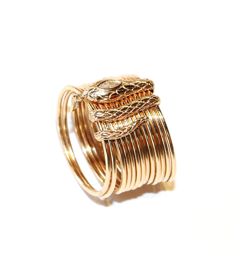 Celine d'Aoust Multi Band Cobra Diamond Ring