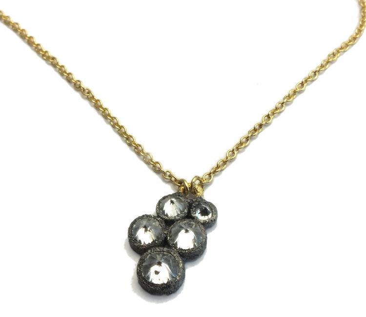 TAP Five Inverted Diamonds Pendant Necklace