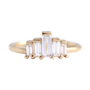 Artemer Baguette Engagement Ring 1CTW