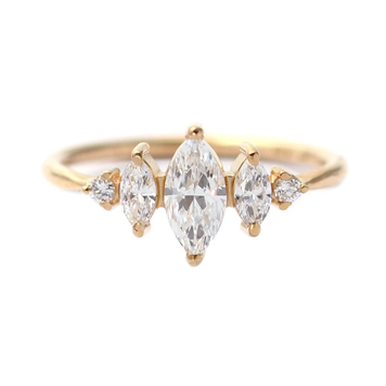 Artemer Marquise Diamond Engagement Ring - Art Deco Ring - L