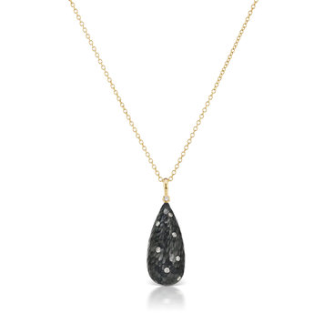 Dana Bronfman Starry Night Hammered Tear Drop Pendant