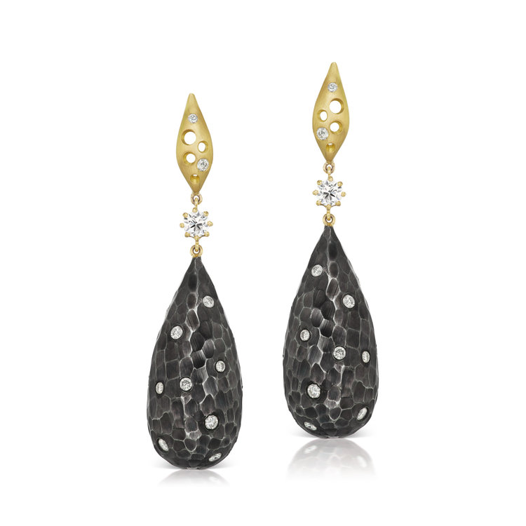 Dana Bronfman Starry Night Hammered Earrings